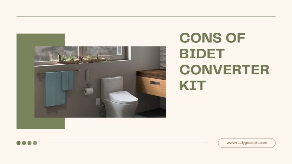 Cons of a Bidet Converter Kit: