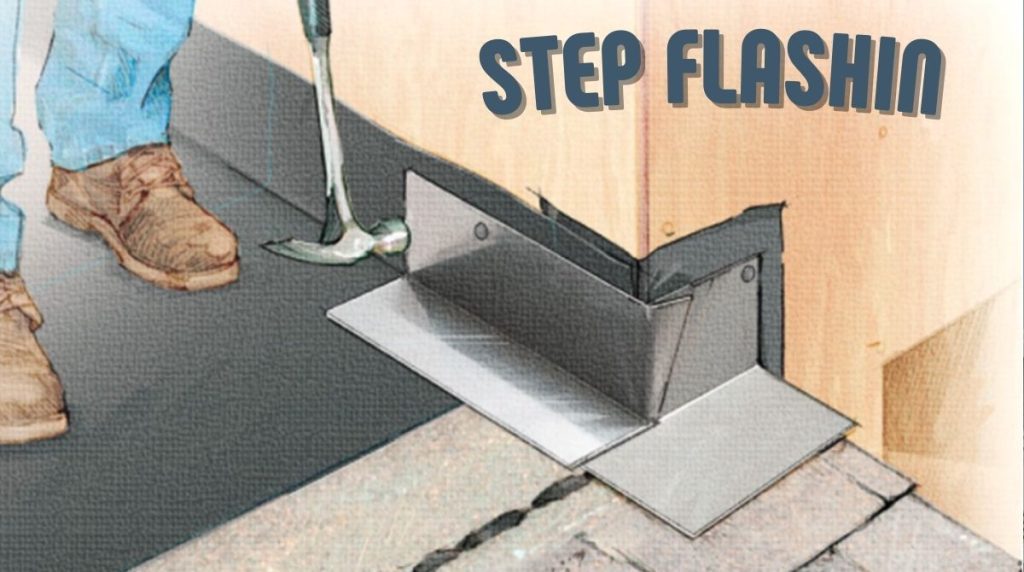 What is step flashing on a roof?